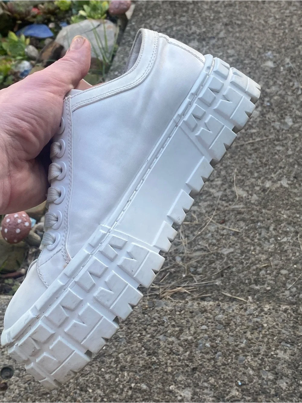 👟DOUBLE WHEEL RE-NYLON GABARDINE Inspired Platform Sneakers!! 🤩 high quality!!